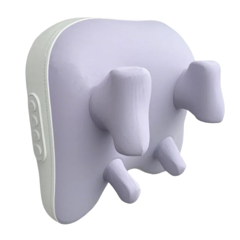 Trapezius Electric Massage Pillow Wireless Car and Home Massager Heating Waist Neck Leg Cervical Shiatsu Kneading